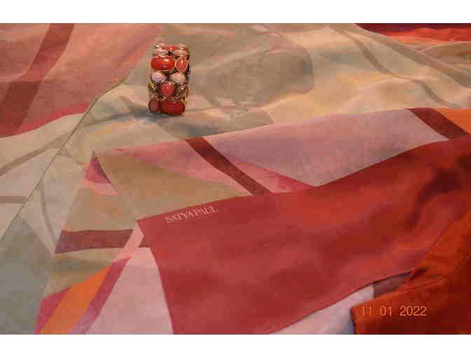 Satya Paul Green Silk Saree