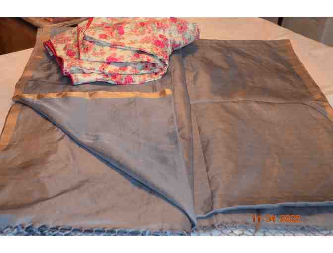 Light gray silk saree
