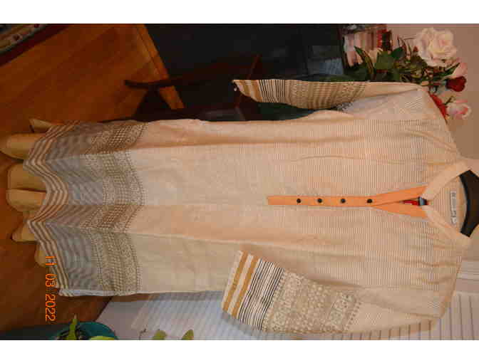 Salwar Suit - Sandalwood Palazzo Set - 36 Small