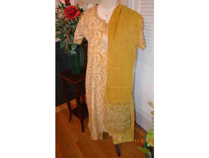 Salwar Suit - Beige Salwar Set - 46 XXL