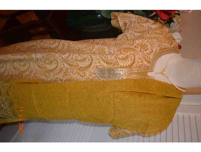 Salwar Suit - Beige Salwar Set - 46 XXL