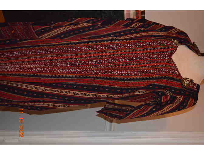 Salwar Suit - Maroon and Black Chudidar set - Size 42