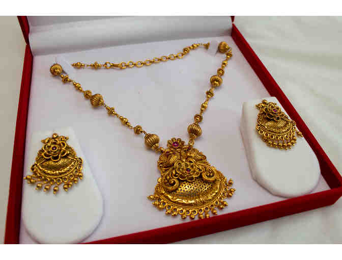 Artificial Jewelry - Antique finish Temple Jewelry
