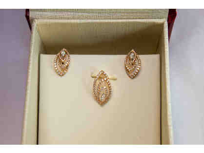 Diamond Earrings and Pendant set