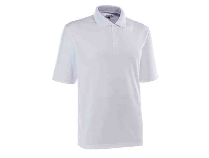 Antigua White Polo Golf Shirt XL