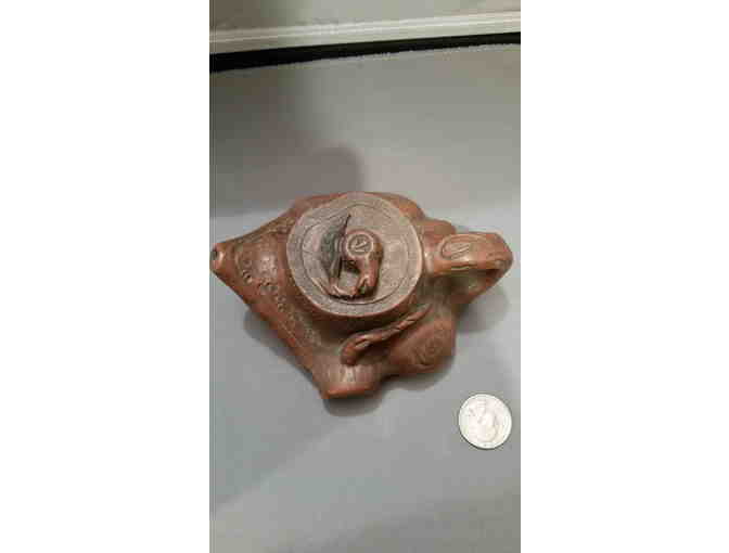 Red Clay Tree Stump Teapot (Yixing)