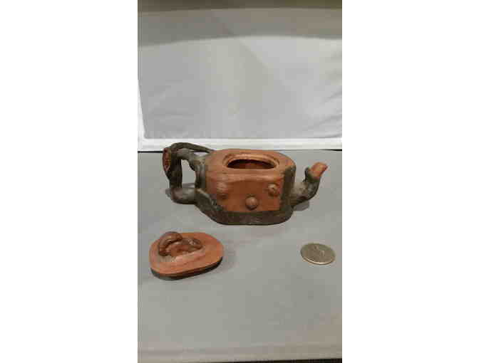 Red Clay Branch Teapot (Yixing)