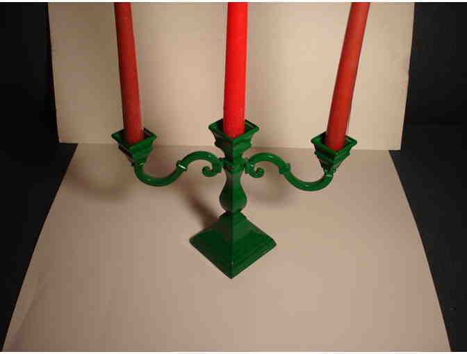 Candelabra--Green--Great for Christmas!!