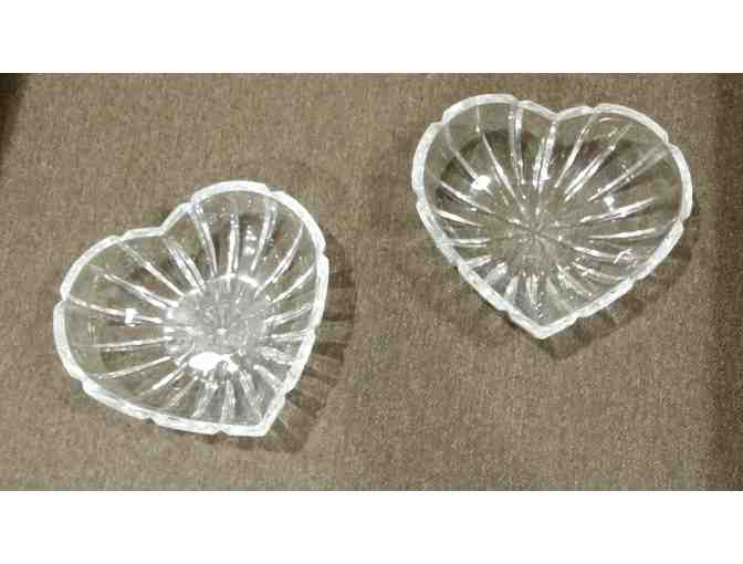 Glass Heart Bowls (2 in the set)