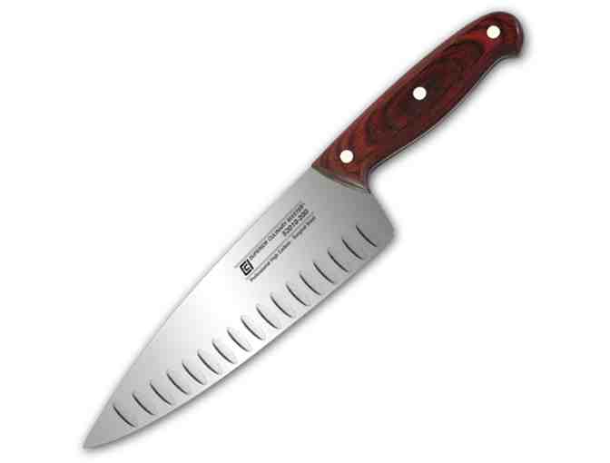 8' Chef's Knife, Granton & Wide Blade