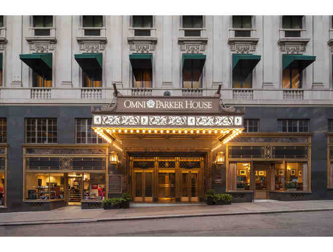 OMNI PARKER HOUSE HOTEL, Boston, Mass - One (1) Free Night & Breakfast for two (2)