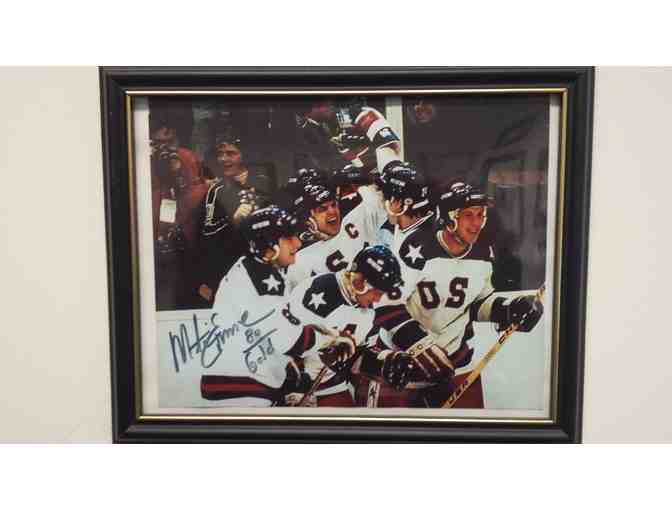 1980 US Olympic Gold Medal Hockey Team: Autographed "Captain Mike Eruzione" Photograph! - Photo 1
