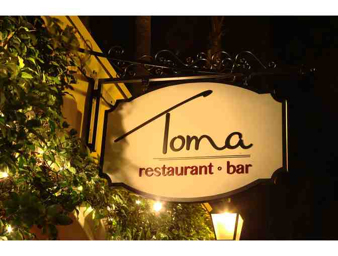 Toma Restaurant $75 Gift Certificate