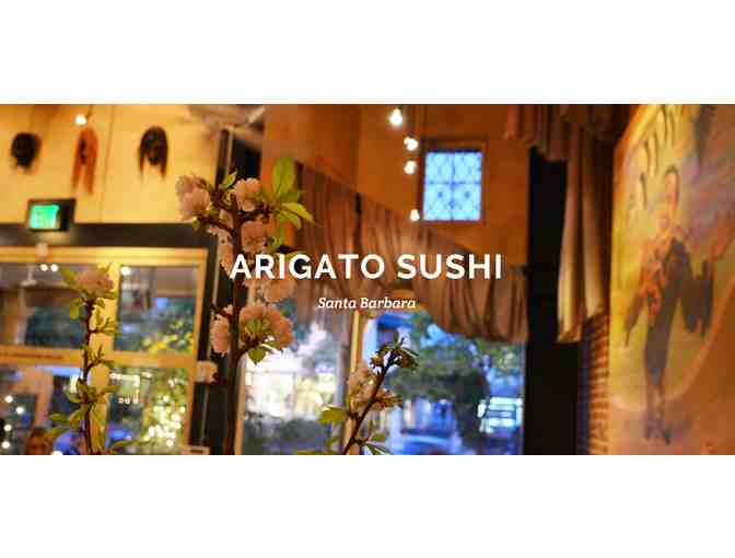 Arigato Sushi $100 Gift Certificate
