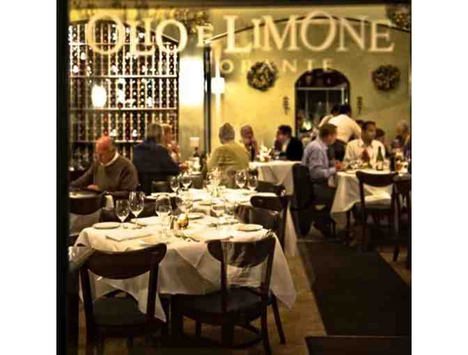 Olio e Limone Ristorante/Olio Crudo Bar/Olio Pizzeria - $100 Gift Certificate