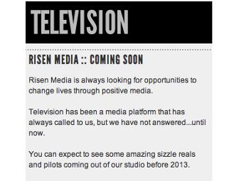 Go 'On a Behind Scenes Filming' of Risen Media New TV Pilot here in San Diego