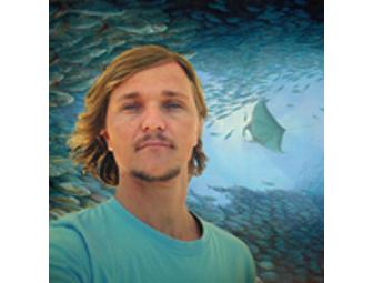 Exquisite Underwater Painting 'Passage to the Future' by Artist, Carlos Hiller