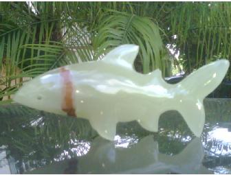 Beautiful hand-crafted onyx shark sculpture