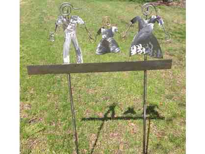 Handcrafted Metal Garden Sculpture