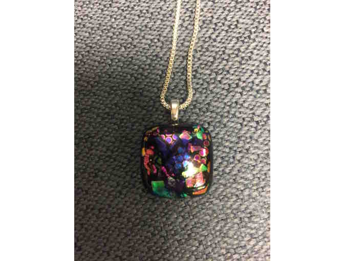 Glassed Fused Necklace by Karin Schapiro