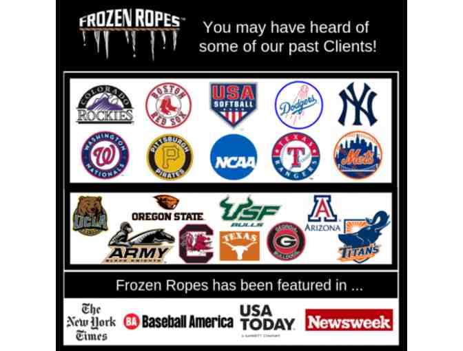 Frozen Ropes Gift Card ($100) & Chris Sale Signed Baseball