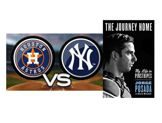 Four Great NY Yankee vs. Houston Astros Tickets & Autographed Jorge Posada Book