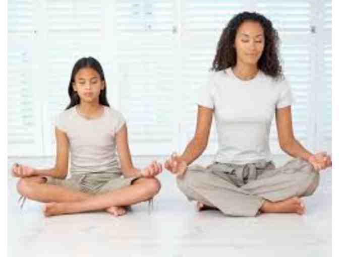 Parent-child yoga class with Sequoia parent Aruna Sokol!