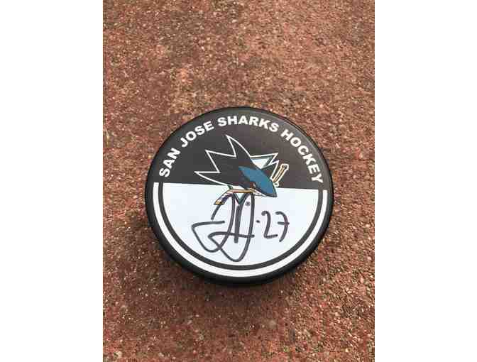 San Jose Sharks Player-Autographed Puck
