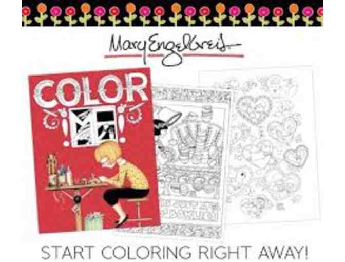 Harry Potter & Mary Engelbreit Coloring Book Kits with colored pencils and markers