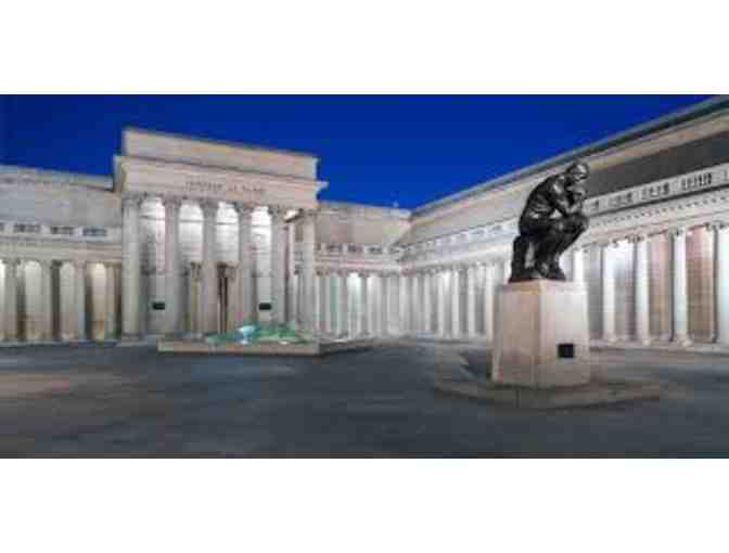Two VIP General Admission Guest Passes for  the Legion of Honor or de Young