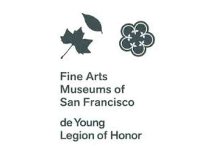 Two VIP General Admission Guest Passes for  the Legion of Honor or de Young