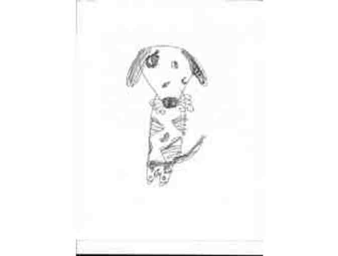 Custom Luggage Tag by 2nd Grade Artist ERYN RODDY