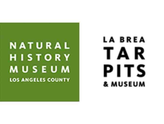 4 Tickets to La Brea Tar Pits or The Natural History Museum of LA County