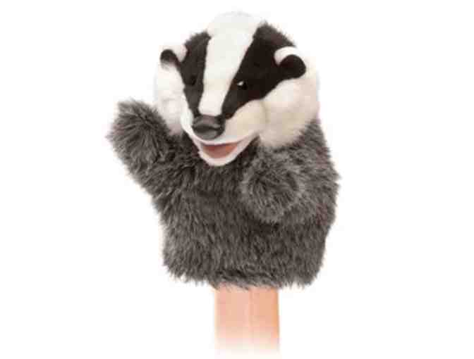 Folkmanis 'Little' Puppets--Set of 3 Badgers