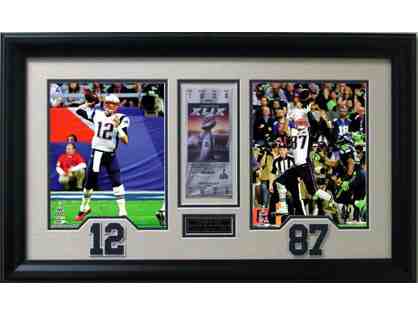 New England Patriots Super Bowl 2-Way with Tom Brady and Rob Gronkowski