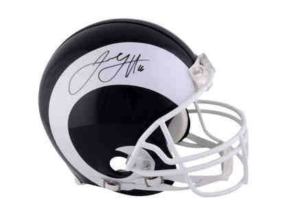 Jared Goff of the Los Angeles Rams Certified Autographed Football Helmet