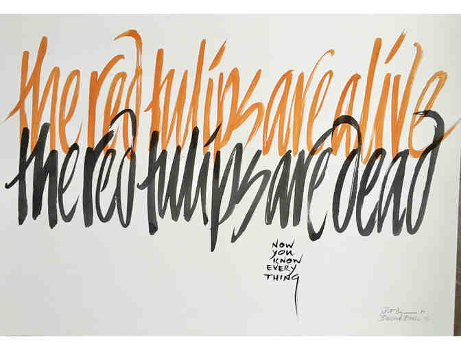 Barbara Bash - Red Tulips Glicee Print-Small