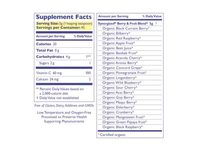 Synergy Company - Organic Supplements Package of 5