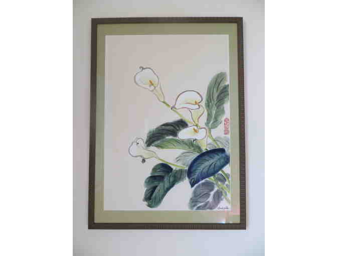 'Calla Lilies' painting - by Alix Ankele