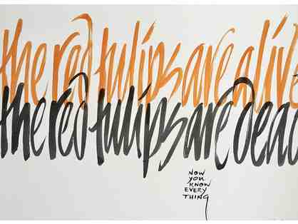 Barbara Bash- Red Tuips Glicee Print-Large