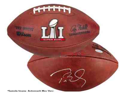 Autographed Tom Brady Super Bowl LI football