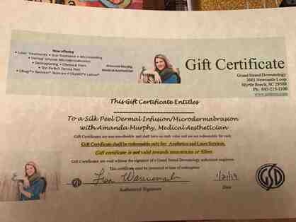 Gift Certificate for a Silk Peel Dermal Infusion/Microdermabrasion