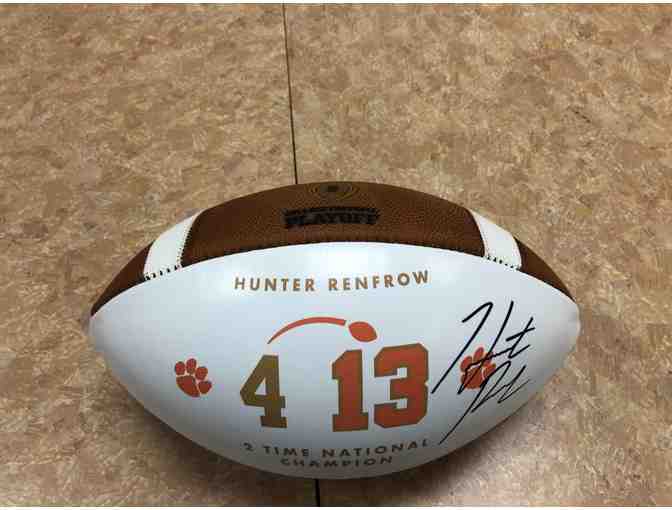 Autographed Hunter Renfrow National Championship Football