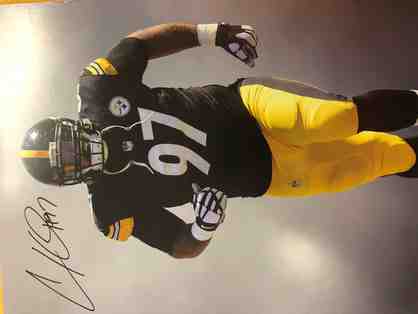 Autographed Picture of Pittsburg Steelers Cameron Heyward