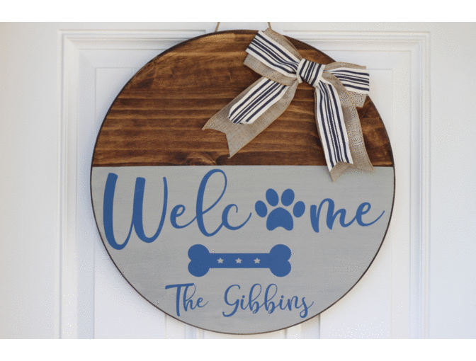 Custom Family Wood Door Sign