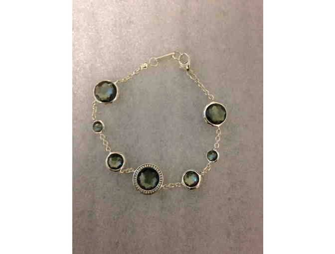 Silver Ippolita Viridian or Clear Reversable Bracelet