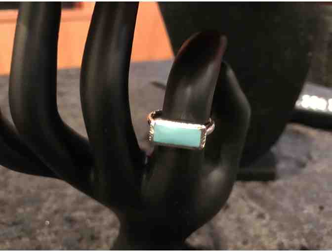 1 Ippolita Sterling Silver Rectangular Turquoise Ring - Photo 1