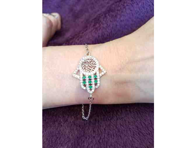1 Shema-Or Crystal Hamsa Bracelet - Photo 1