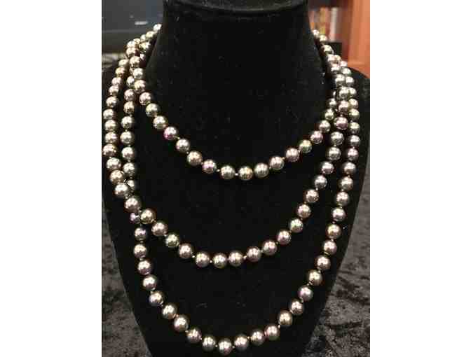 3 strand Genuine Majorica pearl necklace - Photo 1