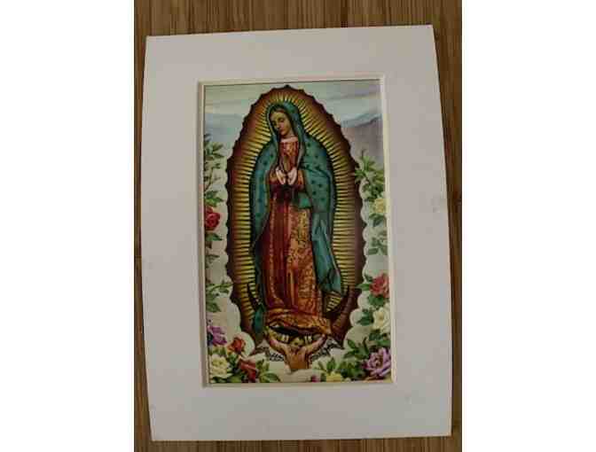 Matted Our Lady of Guadeloupe Postcard - Photo 1